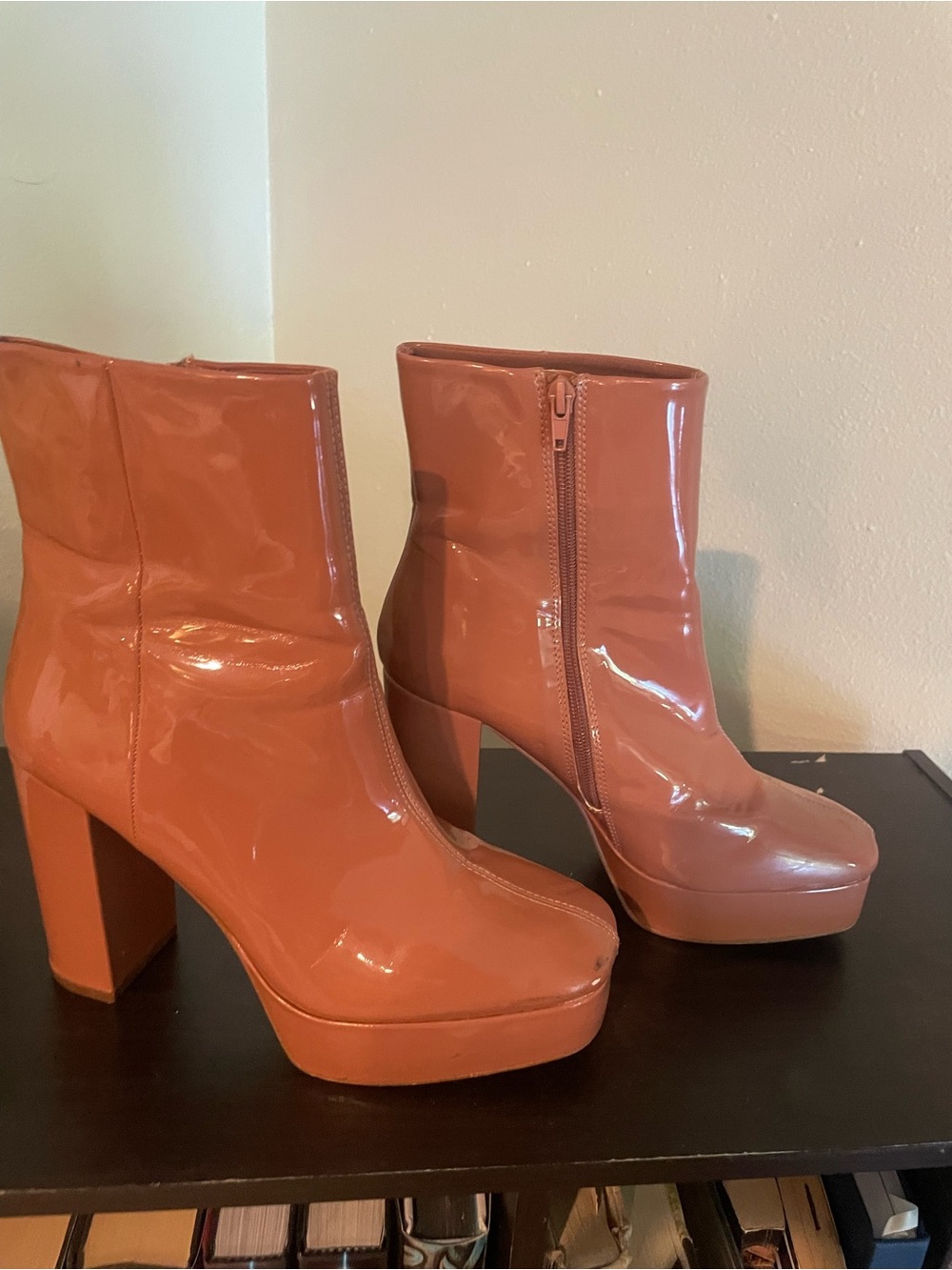 Barbie Pink Glossy Platform Boots